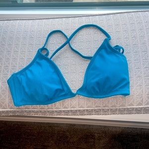Teal Shimmer Bikini Top